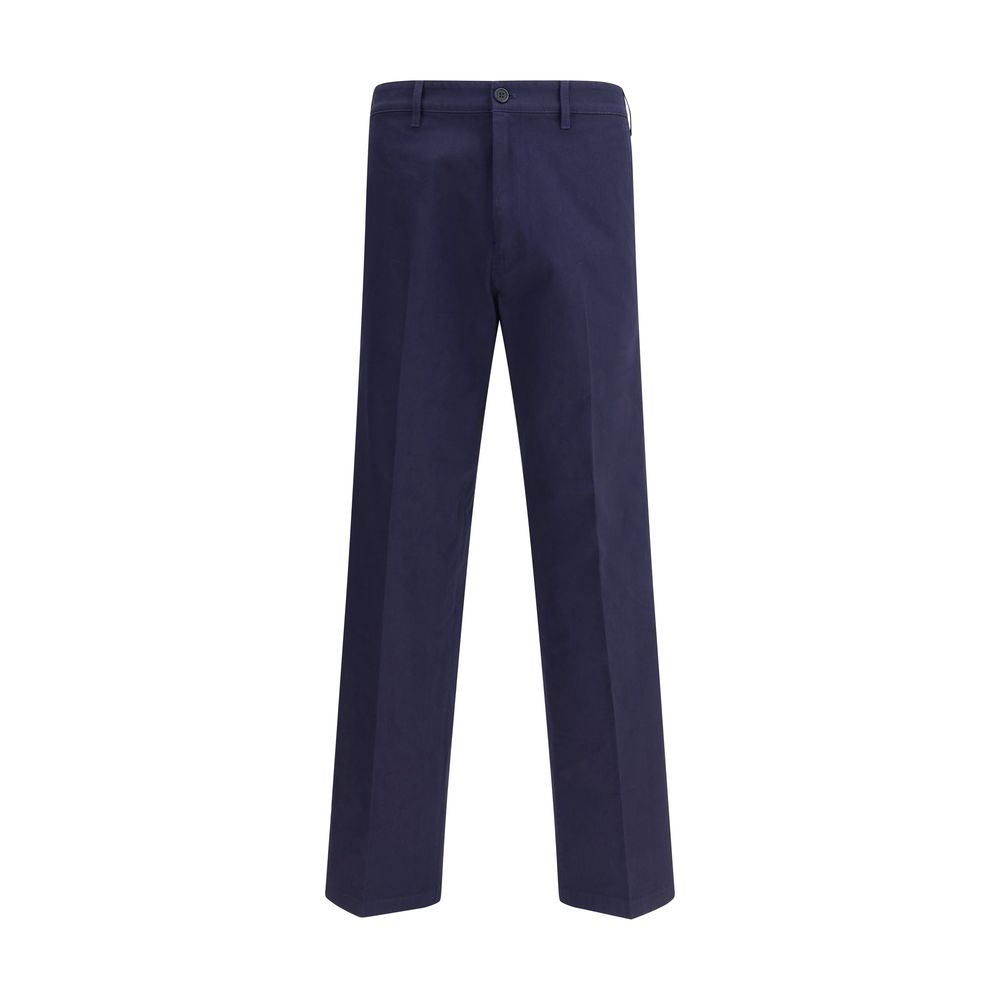 Prada Blue Cotton Chino Pants