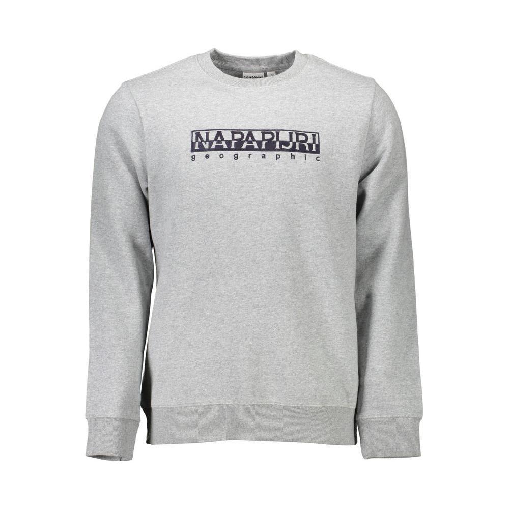 Napapijri Gray Cotton Men Sweater