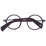 Yohji Yamamoto Red Unisex Glasses Frame in acetate full-rim style with panto design, featuring demo lenses. Frame size: 47-20-140.