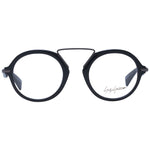 Yohji Yamamoto Gray Unisex Glasses Frame, full-rim acetate in grey, round style with demo plastic lenses, size 49-23-140.