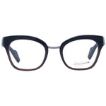 Yohji Yamamoto Blue Unisex Glasses Frame with acetate full-rim and butterfly style.