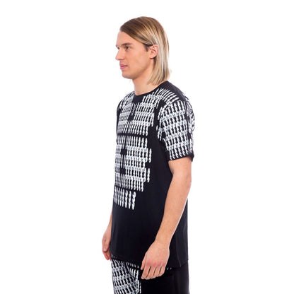 Nicolo Tonetto Black Cotton Men T-Shirt