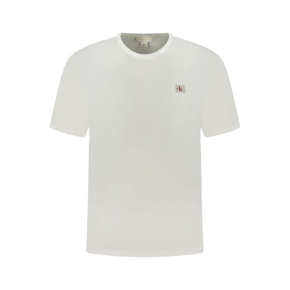 Calvin Klein White Cotton Men T-Shirt