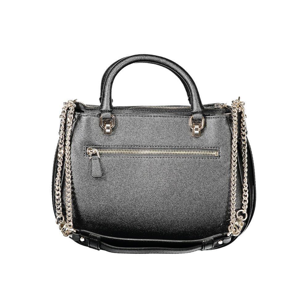 Front view with bag zipped and handles upright.