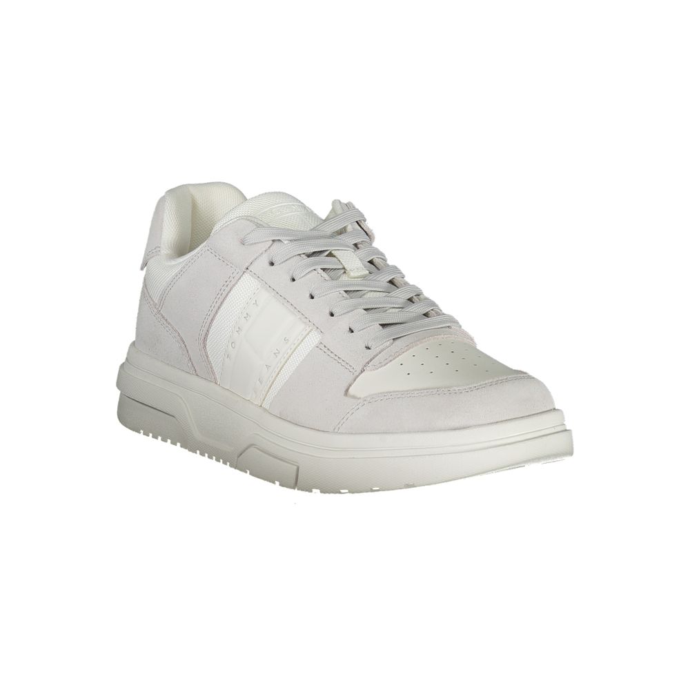 Tommy Hilfiger White Polyurethane Men Sneaker 1728,67403481248,Athletic - Sneakers - Shoes,EU40/US7,EU41/US8,EU42/US9,EU43/US10,EU44/US11,EU45/US12,Men,New with tags,Shoes,Sneakers - Shoes,Tommy Hilfiger,White
