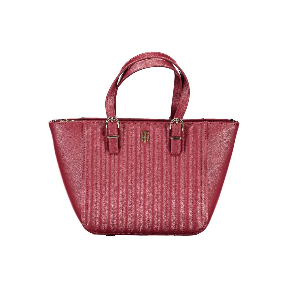 Front view with bag zipped and handles upright.
