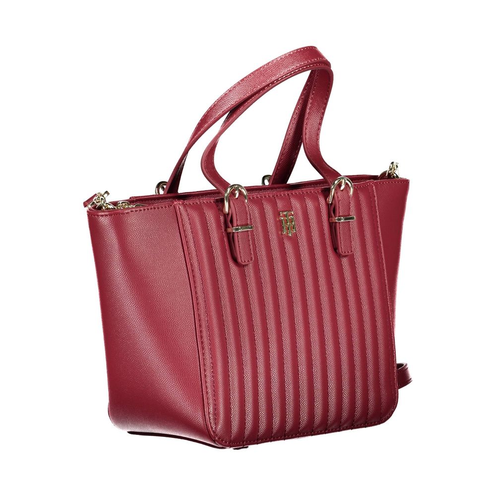 Front view with bag zipped and handles upright.