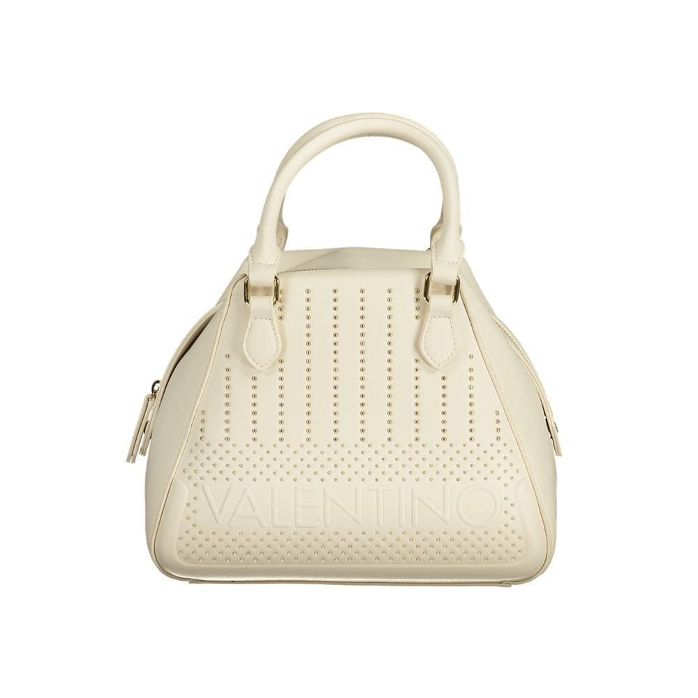 Front view with bag zipped and handles upright.