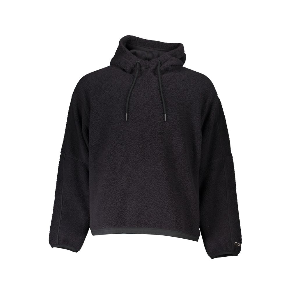 Calvin Klein Black Polyester Men Sweater with Hood