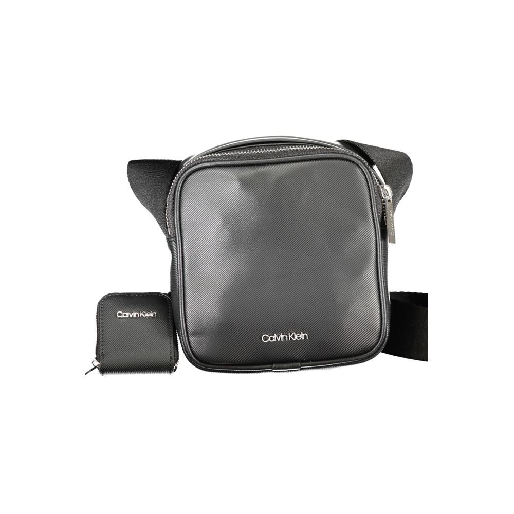 Calvin Klein Black Polyurethane Men Shoulder Bag