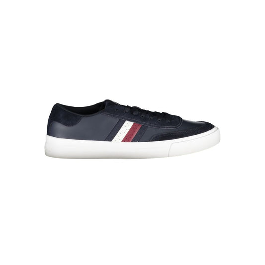 Tommy Hilfiger Blue Leather Men Sneaker 1728,67403481248,Athletic - Sneakers - Shoes,Blue,EU40/US7,EU41/US8,EU42/US9,EU43/US10,EU44/US11,EU45/US12,Men,New with tags,Shoes,Sneakers - Shoes,Tommy Hilfiger