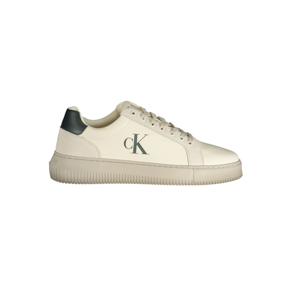 Calvin Klein White Polyurethane Men Sneaker 1728,67403481248,Athletic - Sneakers - Shoes,Calvin Klein,EU44/US11,Men,New with tags,Shoes,Sneakers - Shoes,White