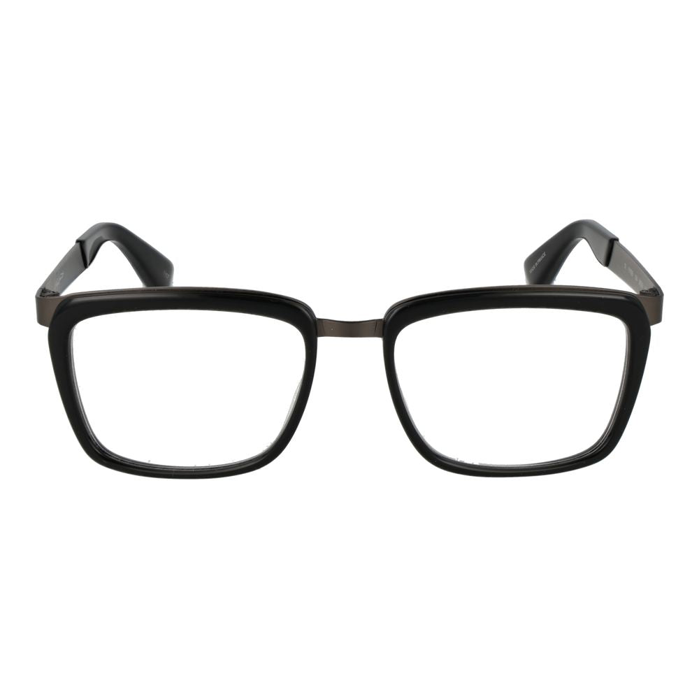 Yohji Yamamoto Gray Unisex Glasses Frame, full-rim acetate design, rectangle shape, grey color, size 54-18-145.