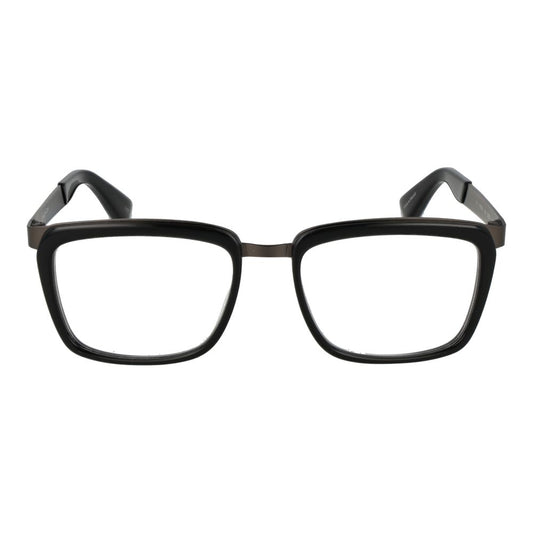 Yohji Yamamoto Gray Unisex Glasses Frame, full-rim acetate design, rectangle shape, grey color, size 54-18-145.