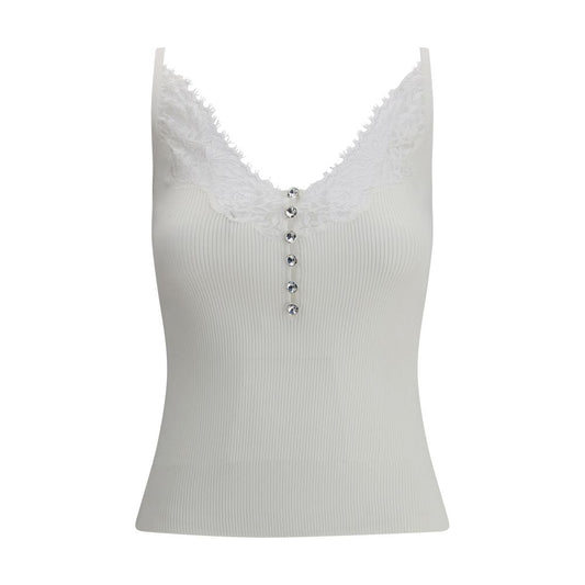 Self-Portrait White Viscose Top