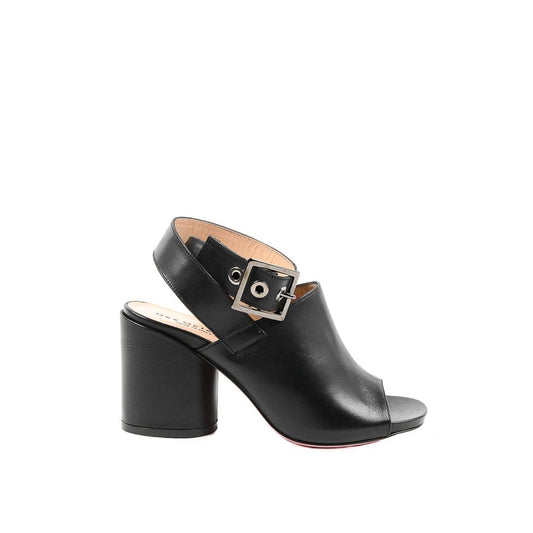 Dee Ocleppo Black Leather High Heel Pumps