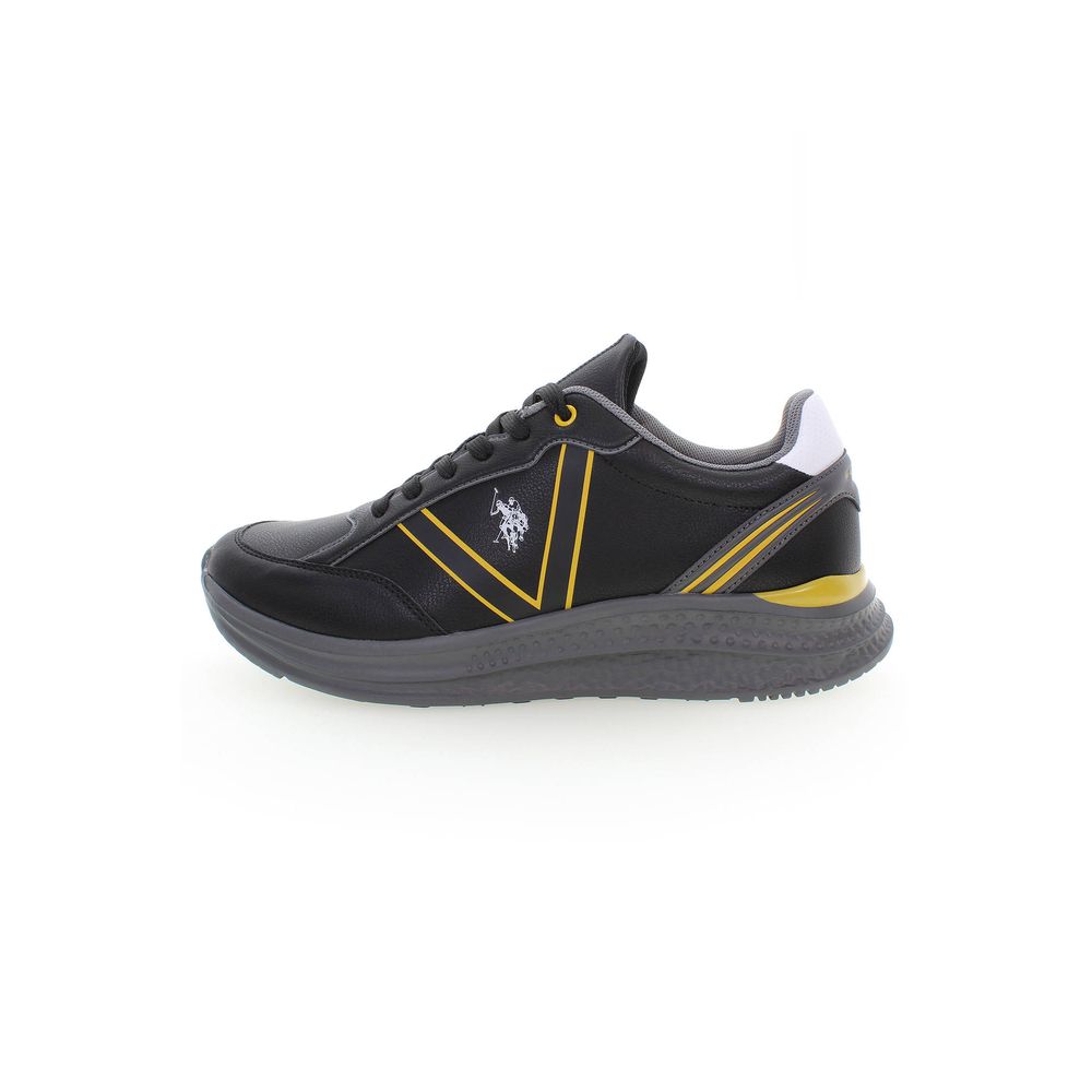 U.S. POLO ASSN. Black Polyester Men's Sneaker
