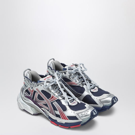 Balenciaga Sneaker Runner silver/blue/red