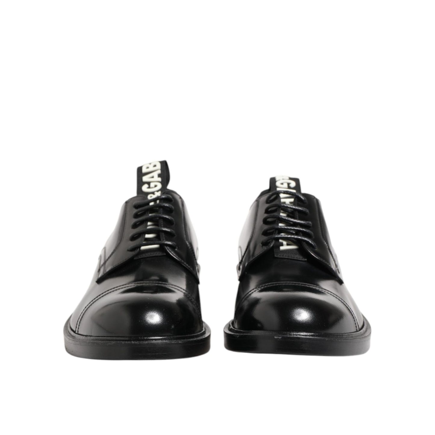 Dolce & Gabbana Black Leather Dress Lace Up Men Formal Shoes