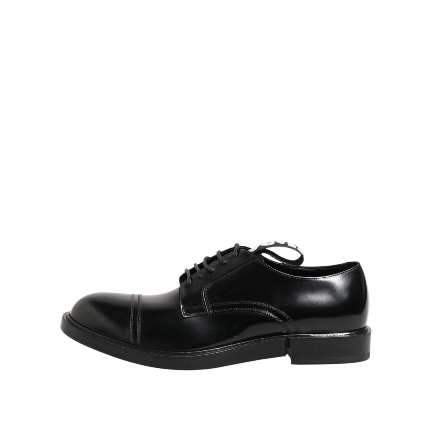 Dolce & Gabbana Black Leather Dress Lace Up Men Formal Shoes