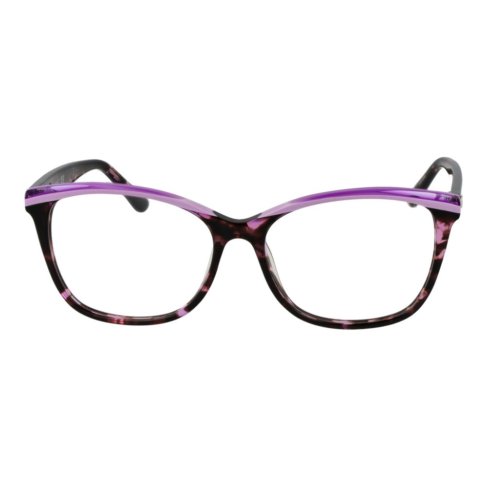 Guess Purple Women Glasses Frame, acetate full-rim cat eye style with demo lenses, 54-15-140 size, includes branded case, spring hinge.