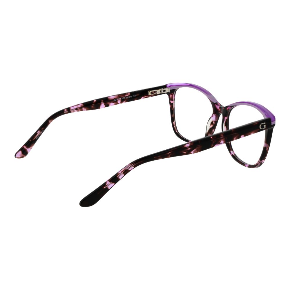Guess Purple Women Glasses Frame Cat Eye Acetate Full-Rim