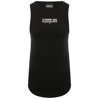 Comme Des Fuckdown "Black Cotton Women Tank Top"