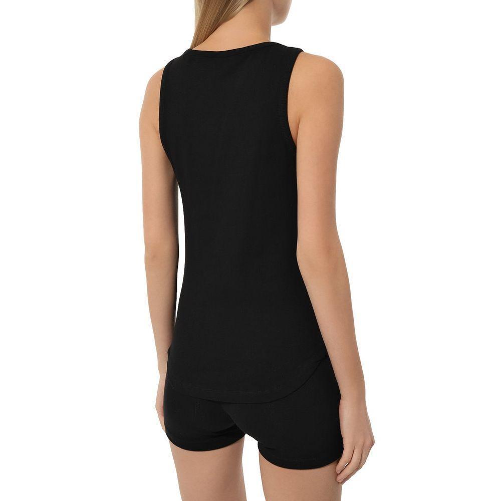 Comme Des Fuckdown "Black Cotton Women Tank Top"