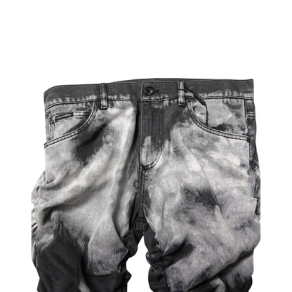 Dolce & Gabbana Black Tie Dye Straight Denim Jeans