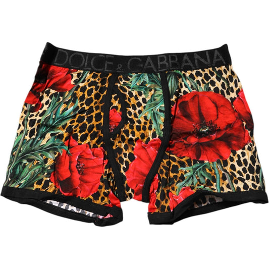 Dolce & Gabbana Brown Leopard Print Regular Boxer Underwear BIK1551-7
