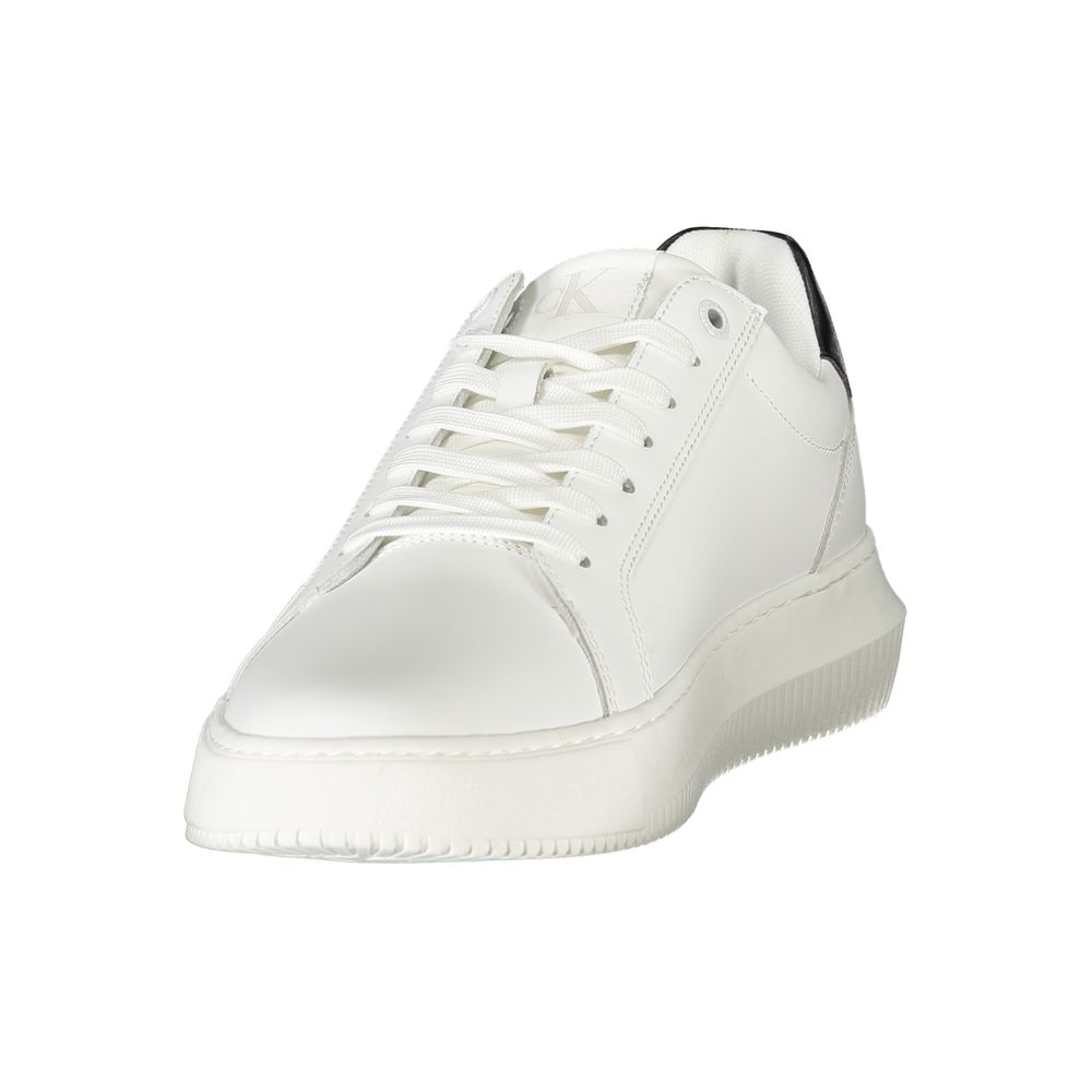 Calvin Klein Bianco Polyurethane Men Sneaker 1728,67403481248,Athletic - Sneakers - Shoes,Calvin Klein,EU40/US7,EU43/US10,EU44/US11,EU45/US12,Men,New with tags,Shoes,Sneakers - Shoes,White