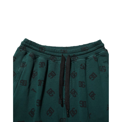 Dolce & Gabbana Green Logo Print Jogger Men Sweatpants Pants