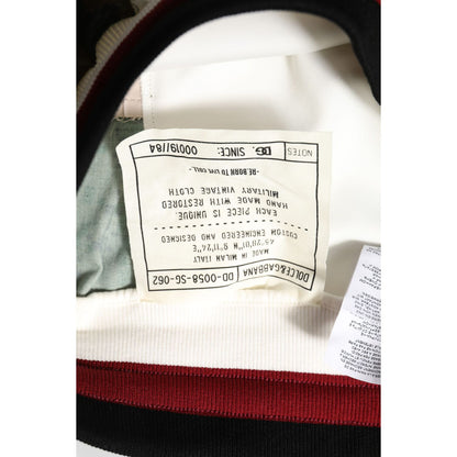 Dolce & Gabbana White Patchwork Mens Jogger Pants