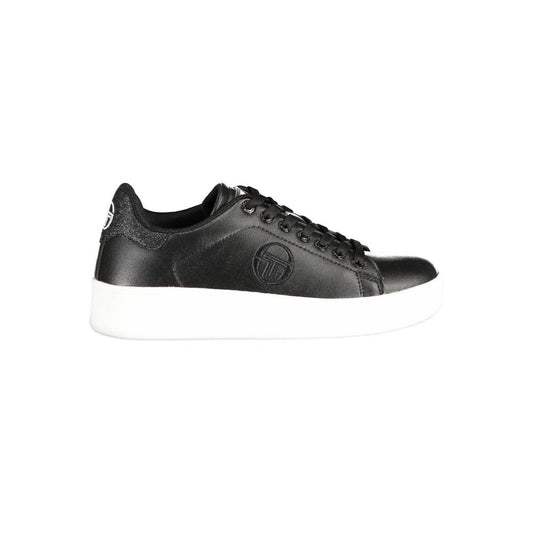 Sergio Tacchini Black Polyester Sneaker