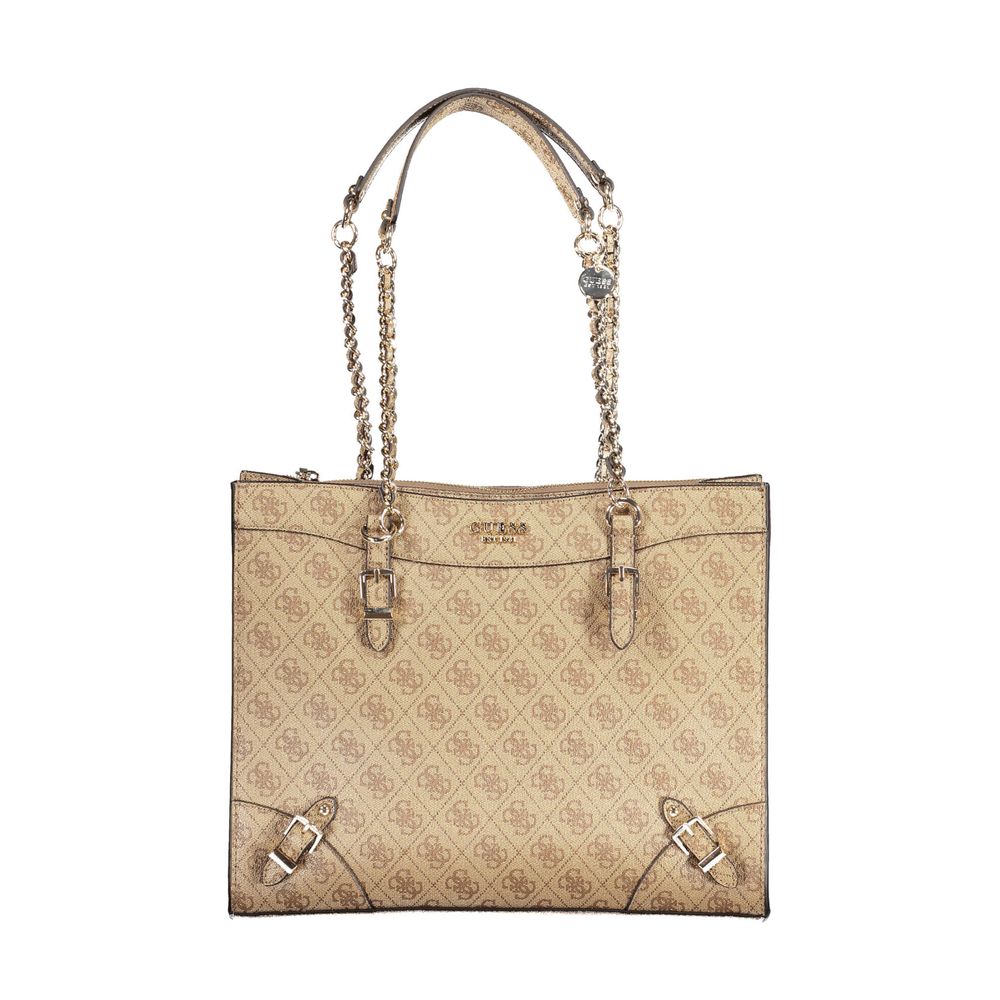 Front view with bag zipped and handles upright.