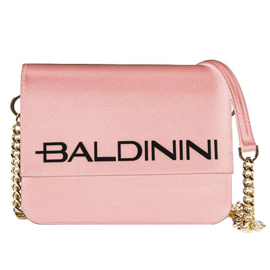 Baldinini Trend Pink Calfskin Handbag BA-12242