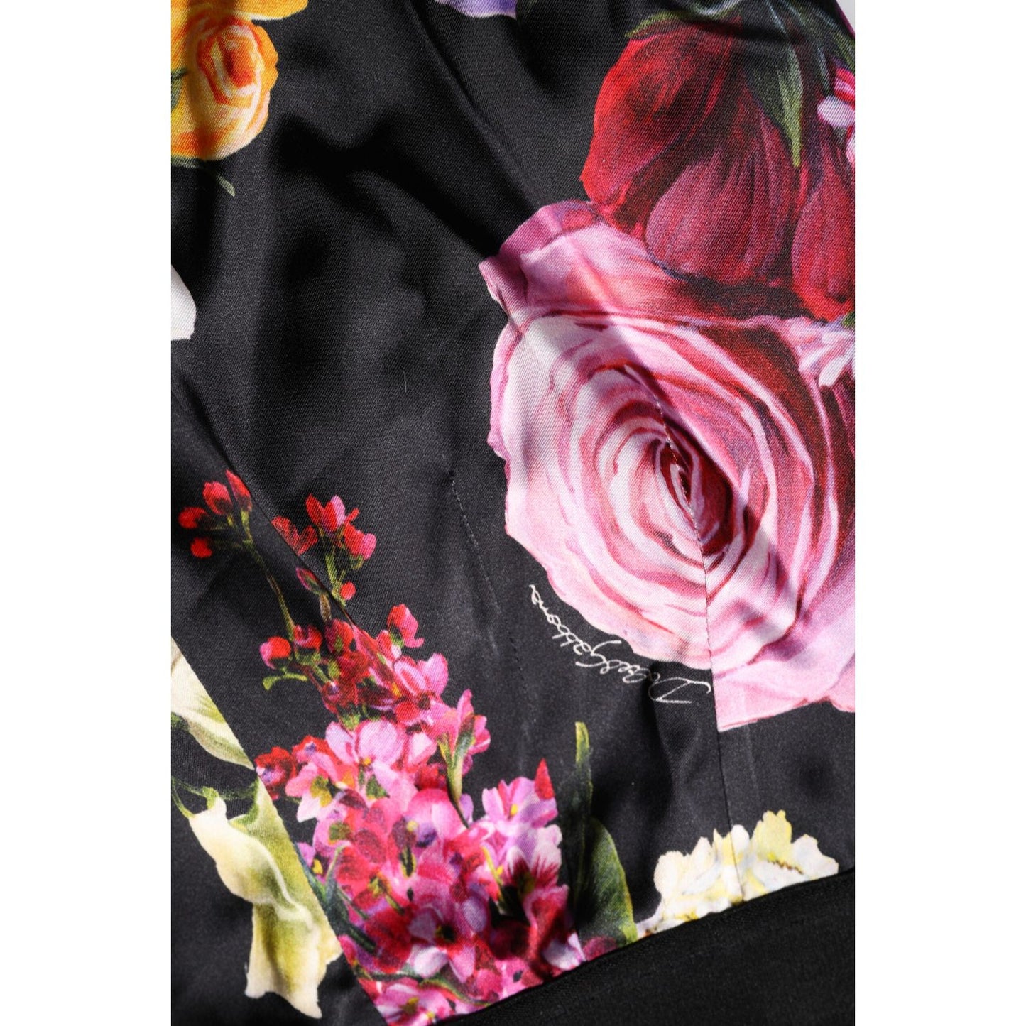 Dolce & Gabbana Multicolor Floral Legging Stretch Waist Pants