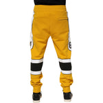 Dolce & Gabbana Yellow Cotton Printed Sweatpants Jogger Pants PAN76382-48