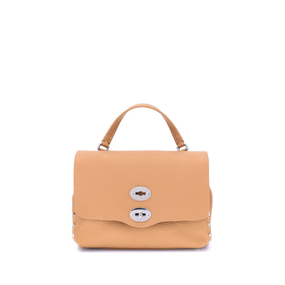 Front view with bag zipped and handles upright.