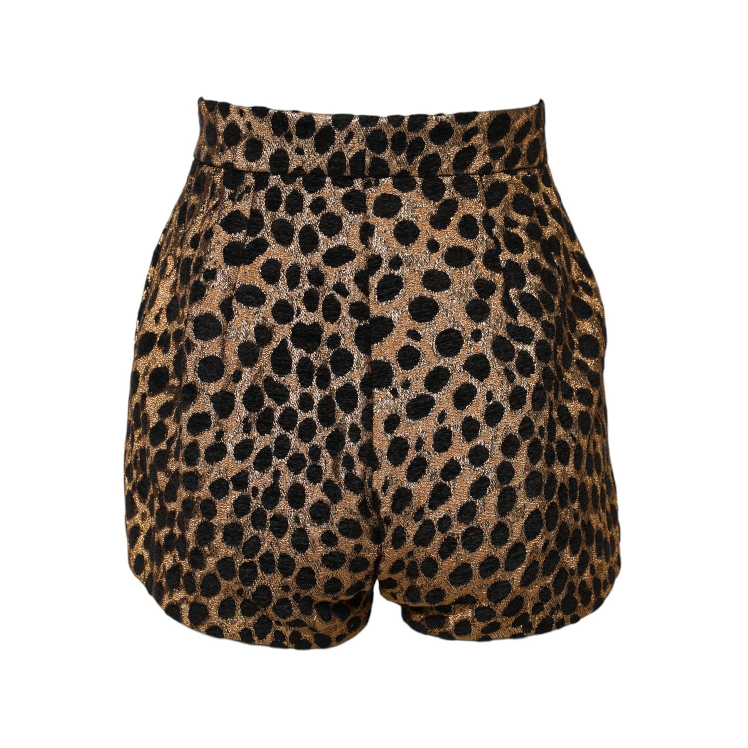 Dolce & Gabbana Brown Leopard High Waisted Hot Pants Shorts
