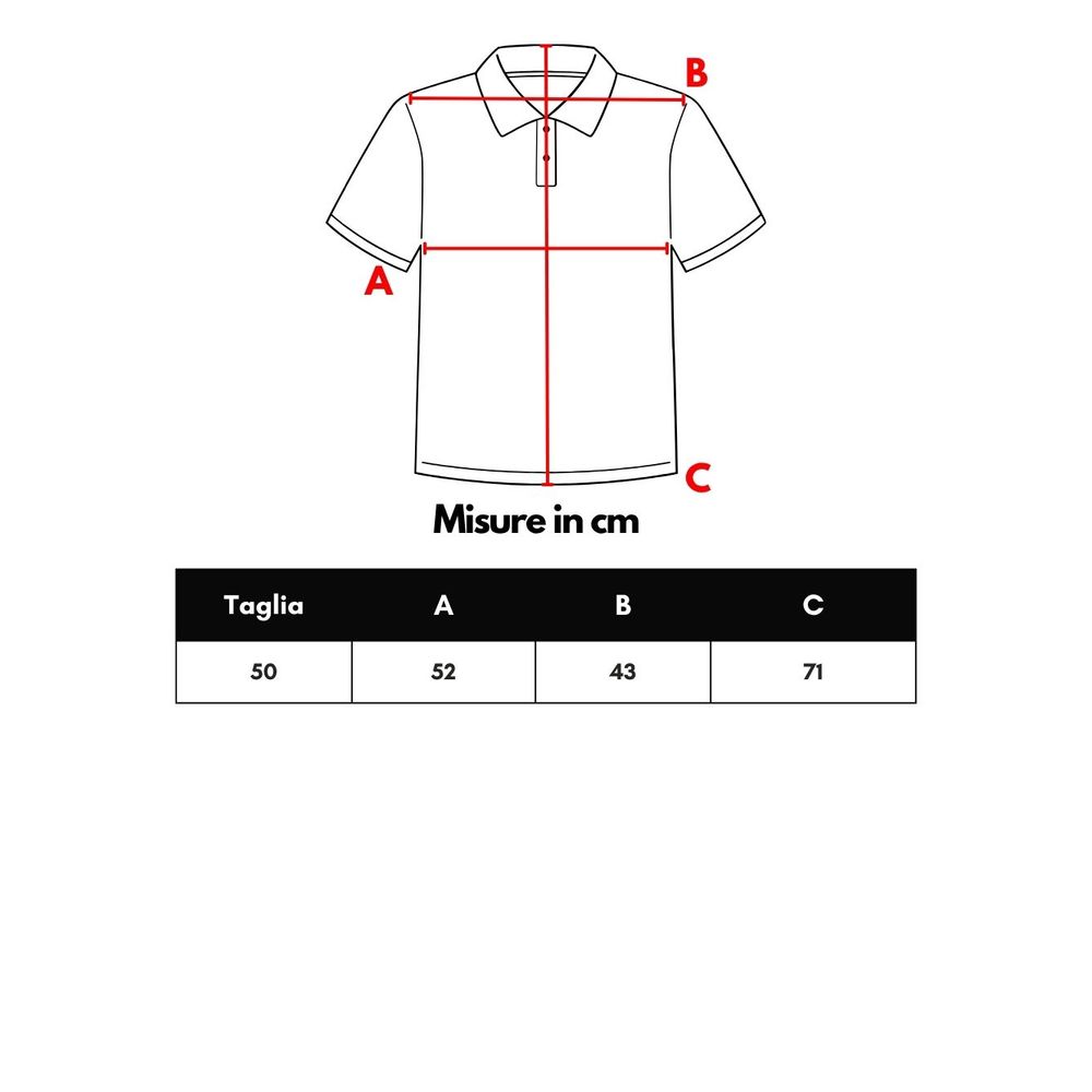 Gran Sasso Blue Cotton Polo Shirt