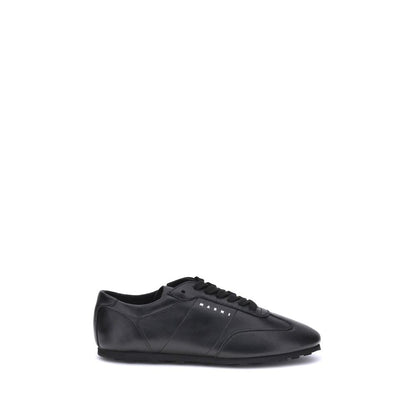 Marni Black Calf Leather Bos Taurus Athletic Sneakers