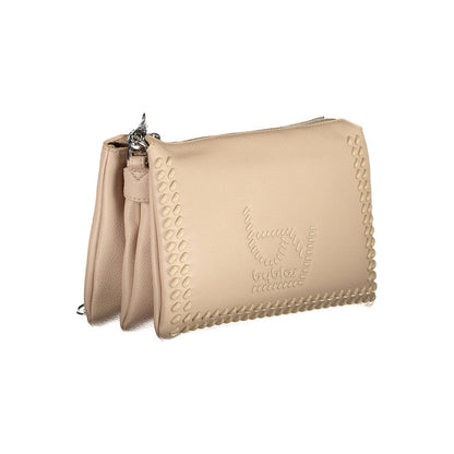 BYBLOS Beige Polyurethane Women Handbag
