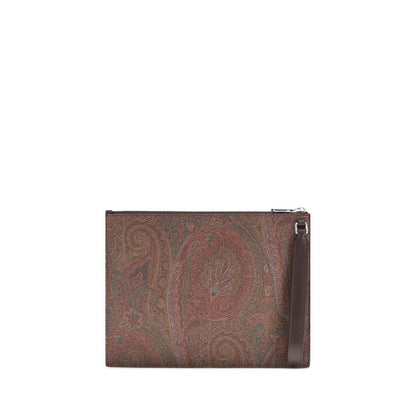 Etro Multicolor Cotton Clutch Bag