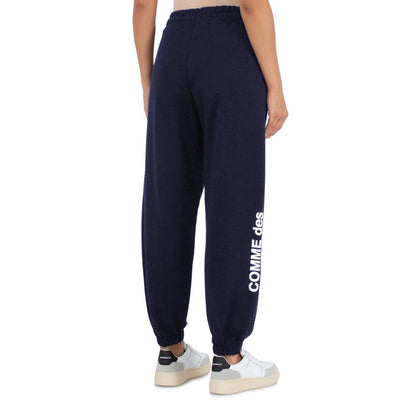 Comme Des Fuckdown Blue Cotton Women Sweatpants