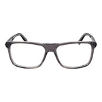 Guess Gray Men Glasses Frame, full-rim grey acetate, rectangle style with 56-16-145 size, spring hinge, includes branded case.