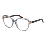 Guess Gray Women Glasses Frame in grey acetate with full-rim style and butterfly shape, featuring 55mm lenses and spring hinge temples.