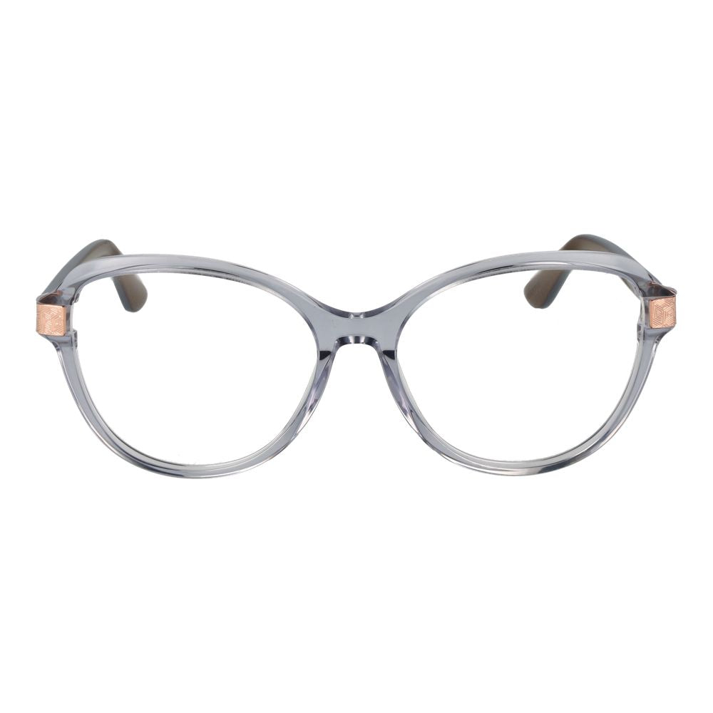 Guess Gray Women Glasses Frame in acetate, full-rim style with butterfly design, size 55-16-140, featuring grey color and demo lenses.