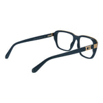 Guess Blue Men Glasses Frame in acetate full-rim rectangle design with demo lenses, featuring spring hinges and a branded case included.