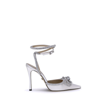 MACH & MACH White Silk Pumps